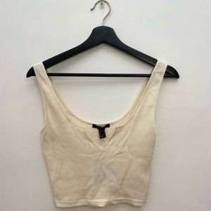 FOREVER 21 WAFFLE KNIT TANK TOP